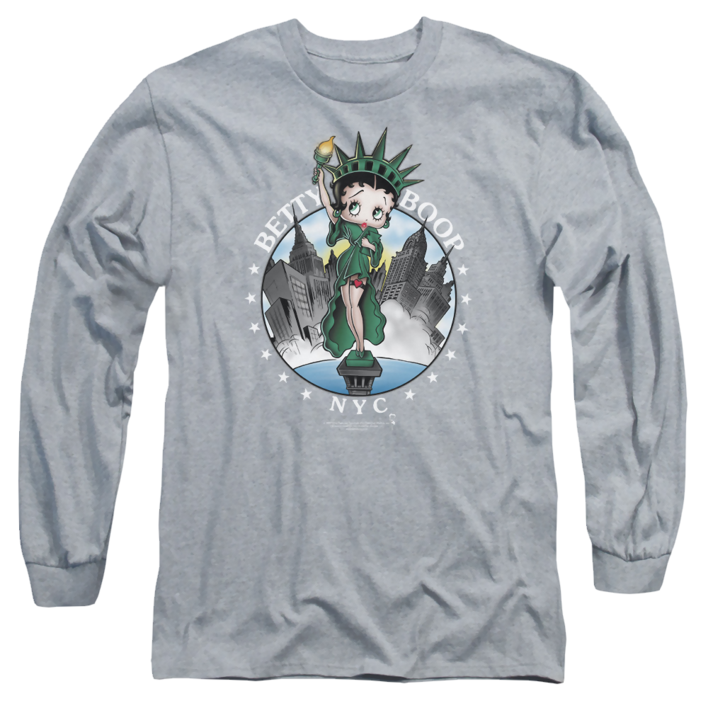 Betty Boop Nyc - Men's Long Sleeve T-Shirt Men's Long Sleeve T-Shirt Betty Boop   