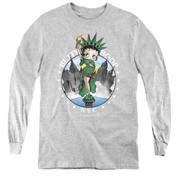Betty Boop Nyc - Youth Long Sleeve T-Shirt Youth Long Sleeve T-Shirt Betty Boop   