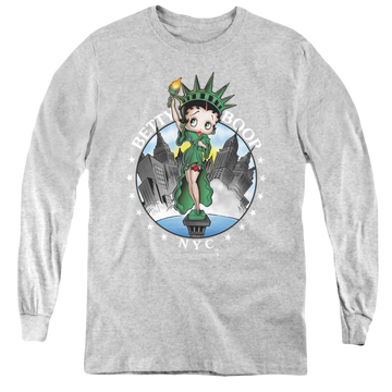 Betty Boop Nyc - Youth Long Sleeve T-Shirt Youth Long Sleeve T-Shirt Betty Boop   