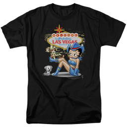 Betty Boop Welcome Las Vegas - Men's Regular Fit T-Shirt Men's Regular Fit T-Shirt Betty Boop   