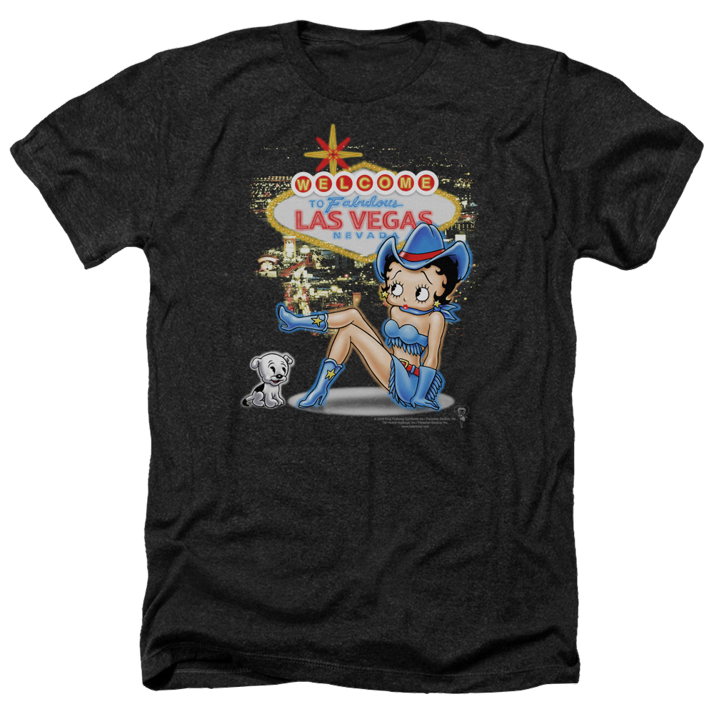 Betty Boop Welcome Las Vegas - Men's Heather T-Shirt Men's Heather T-Shirt Betty Boop   