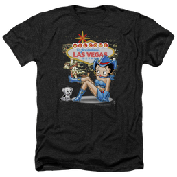Betty Boop Welcome Las Vegas - Men's Heather T-Shirt Men's Heather T-Shirt Betty Boop   