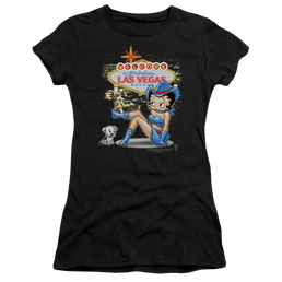Betty Boop Welcome Las Vegas - Juniors T-Shirt Juniors T-Shirt Betty Boop   