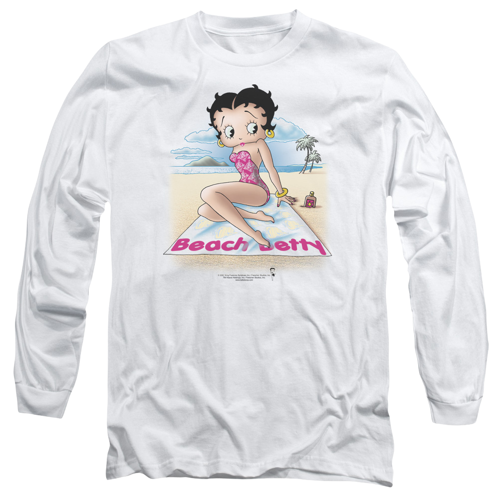 Betty Boop Beach Betty - Men's Long Sleeve T-Shirt Men's Long Sleeve T-Shirt Betty Boop   