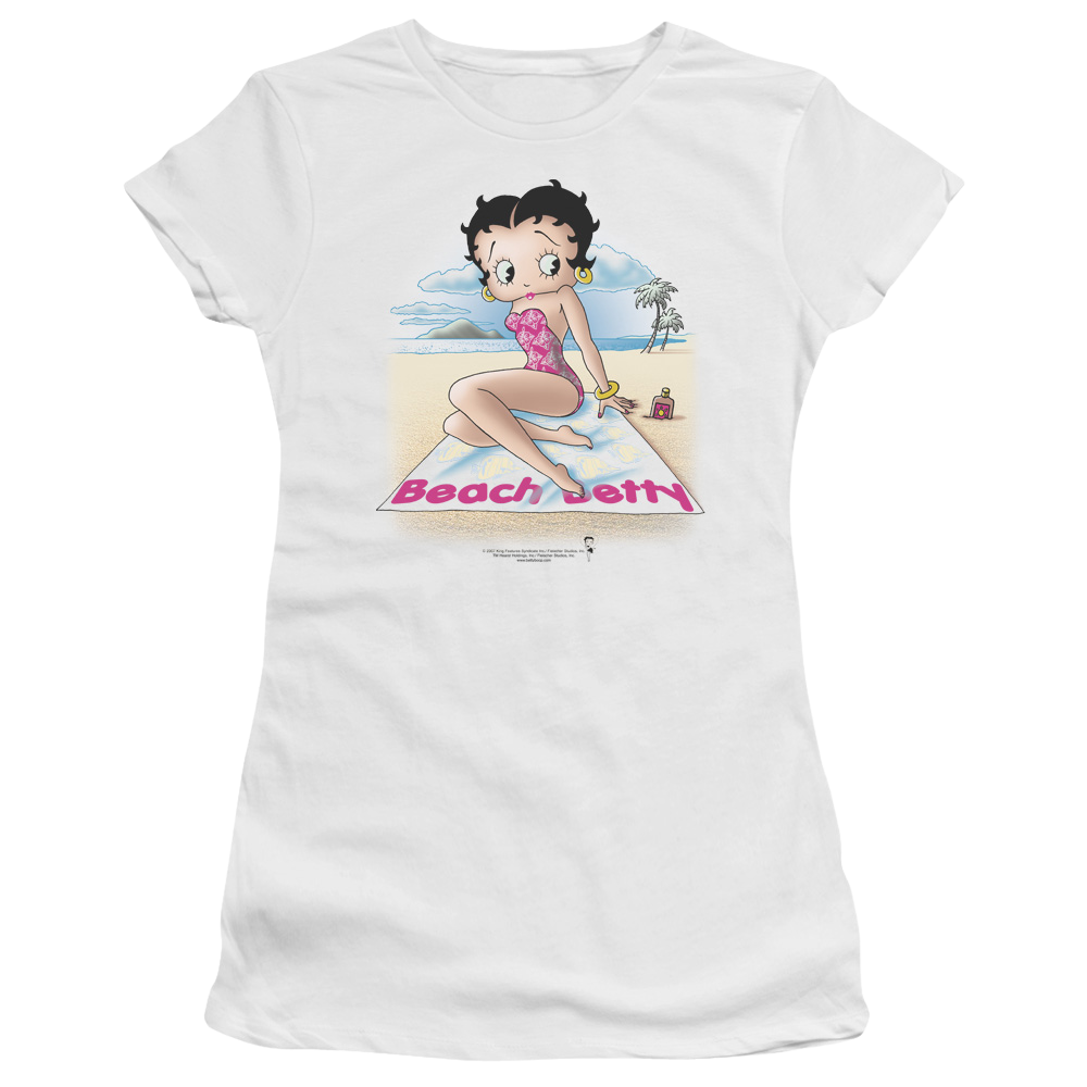 Betty Boop Beach Betty - Juniors T-Shirt Juniors T-Shirt Betty Boop   