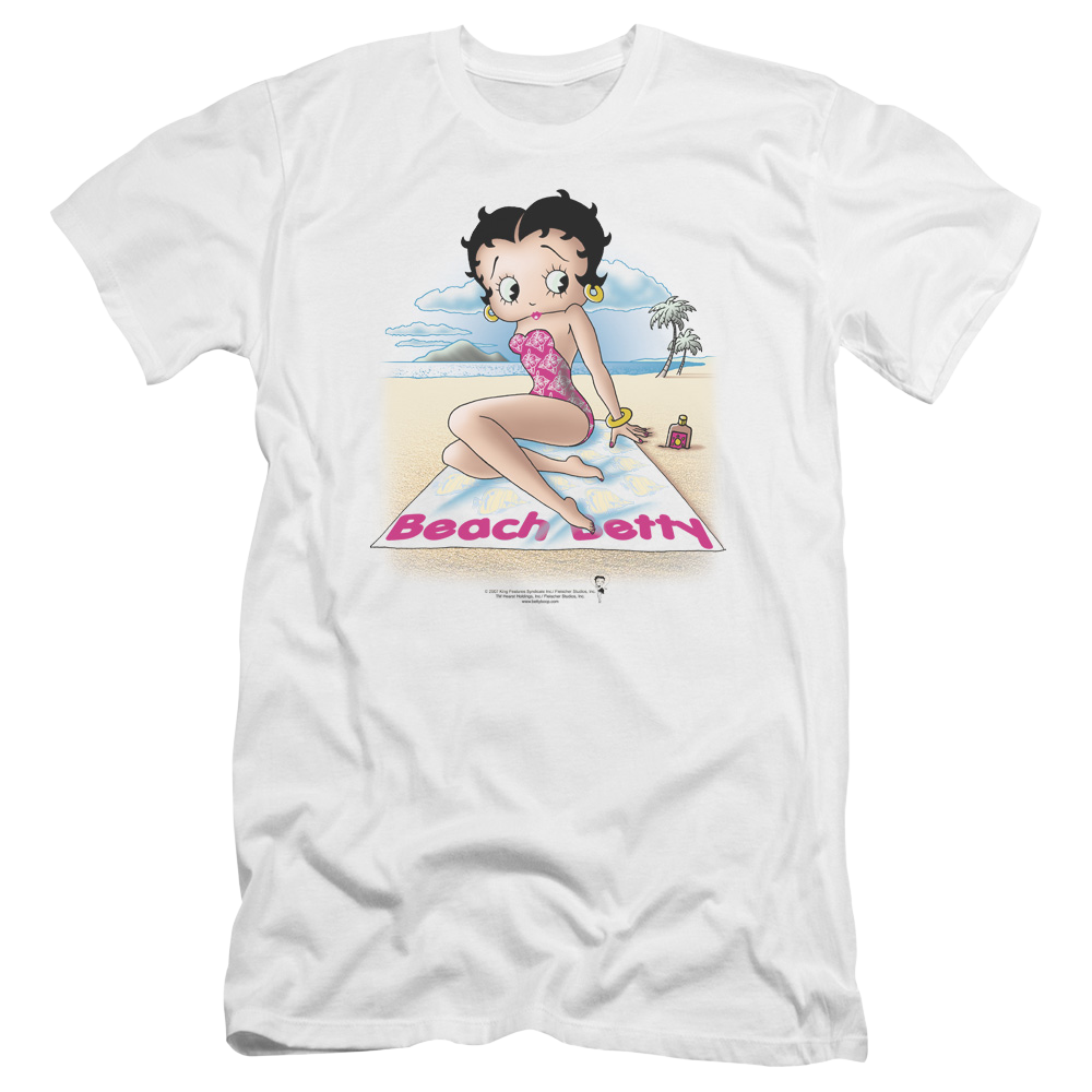 Betty Boop Beach Betty - Men's Premium Slim Fit T-Shirt Men's Premium Slim Fit T-Shirt Betty Boop   