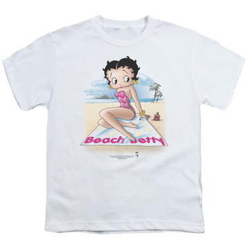 Betty Boop Beach Betty - Youth T-Shirt Youth T-Shirt (Ages 8-12) Betty Boop   