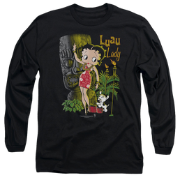 Betty Boop Luau Lady - Men's Long Sleeve T-Shirt Men's Long Sleeve T-Shirt Betty Boop   