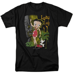 Betty Boop Luau Lady - Men's Regular Fit T-Shirt Men's Regular Fit T-Shirt Betty Boop   