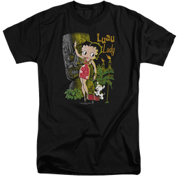 Betty Boop Luau Lady - Men's Tall Fit T-Shirt Men's Tall Fit T-Shirt Betty Boop   