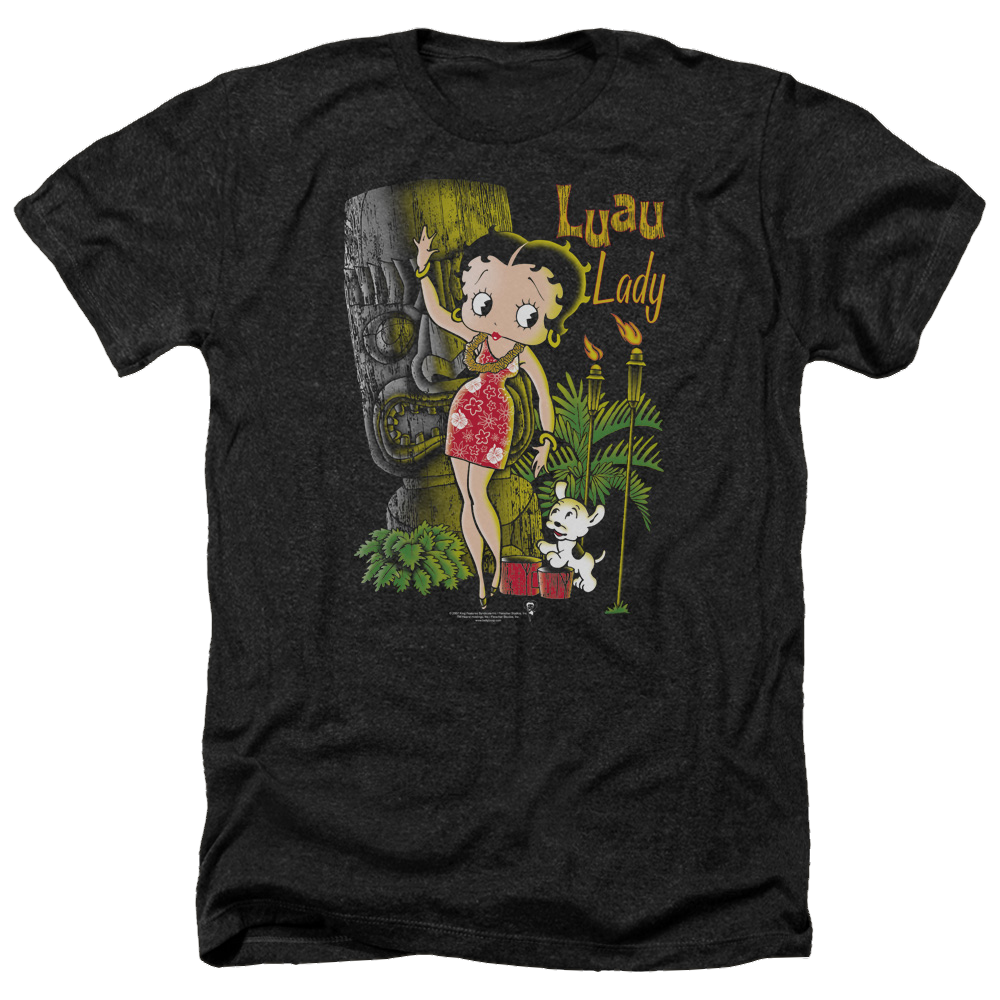 Betty Boop Luau Lady - Men's Heather T-Shirt Men's Heather T-Shirt Betty Boop   