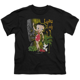 Betty Boop Luau Lady - Youth T-Shirt Youth T-Shirt (Ages 8-12) Betty Boop   