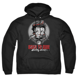 Betty Boop Born To Ride - Pullover Hoodie Pullover Hoodie Betty Boop   