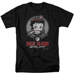 Betty Boop Born To Ride - Men's Regular Fit T-Shirt Men's Regular Fit T-Shirt Betty Boop   