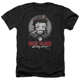 Betty Boop Born To Ride - Men's Heather T-Shirt Men's Heather T-Shirt Betty Boop   
