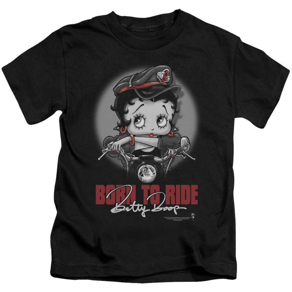 Betty Boop Born To Ride - Kid's T-Shirt Kid's T-Shirt (Ages 4-7) Betty Boop   