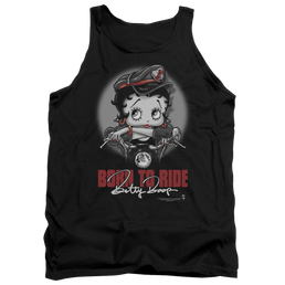 Betty Boop Born To Ride - Men's Tank Top Men's Tank Betty Boop   