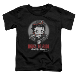 Betty Boop Born To Ride - Toddler T-Shirt Toddler T-Shirt Betty Boop   