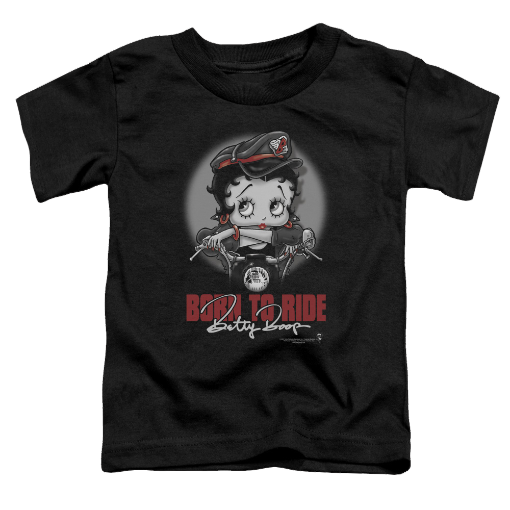 Betty Boop Born To Ride - Toddler T-Shirt Toddler T-Shirt Betty Boop   