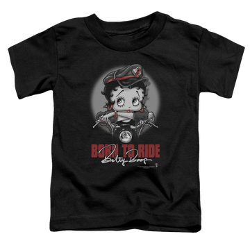 Betty Boop Born To Ride - Toddler T-Shirt Toddler T-Shirt Betty Boop   