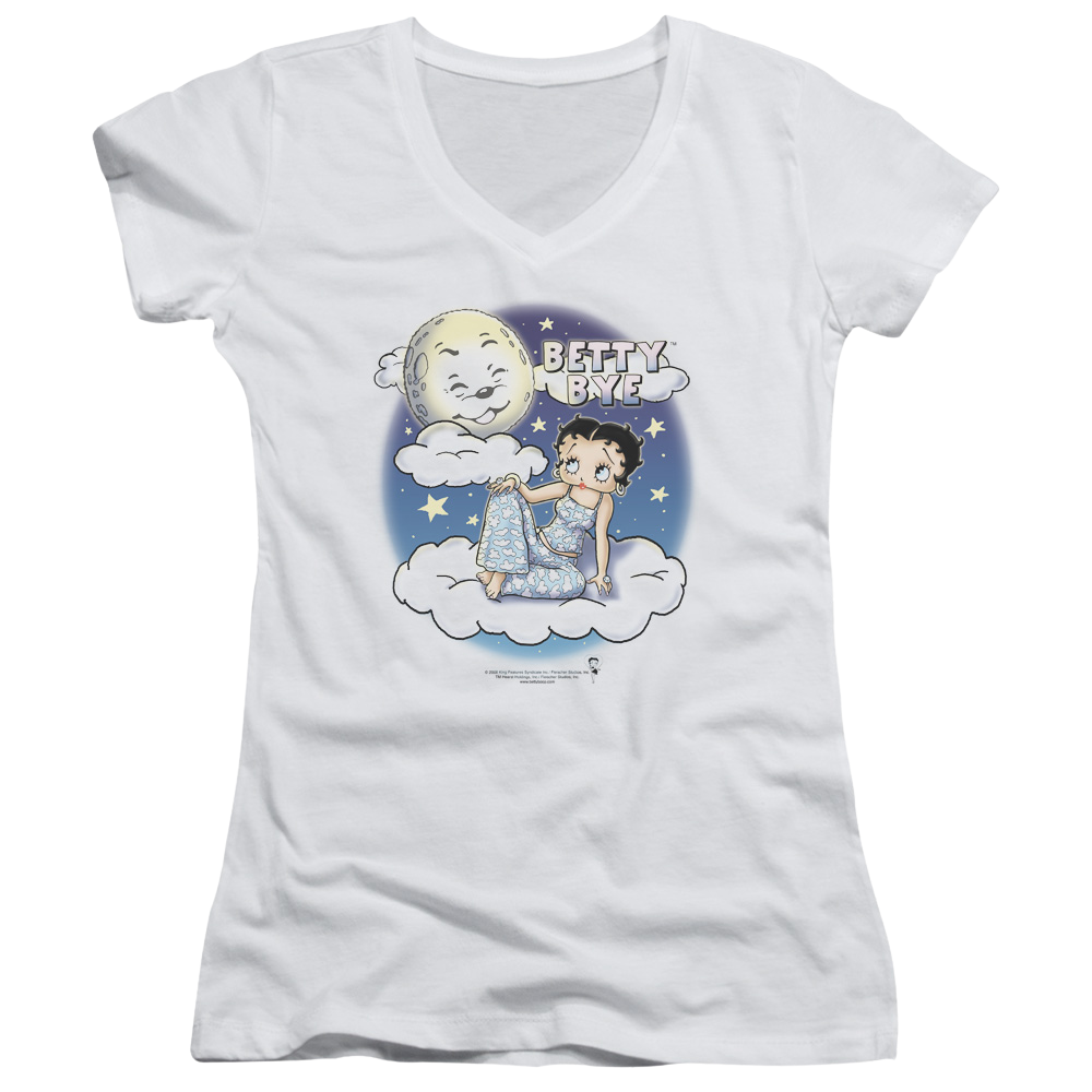 Betty Boop Betty Bye - Juniors V-Neck T-Shirt Juniors V-Neck T-Shirt Betty Boop   