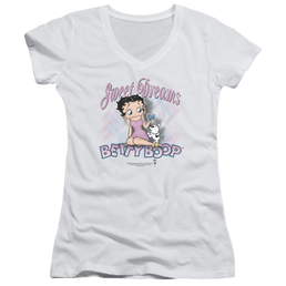 Betty Boop Sweet Dreams - Juniors V-Neck T-Shirt Juniors V-Neck T-Shirt Betty Boop   