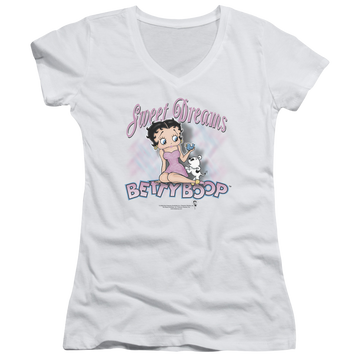 Betty Boop Sweet Dreams - Juniors V-Neck T-Shirt Juniors V-Neck T-Shirt Betty Boop   