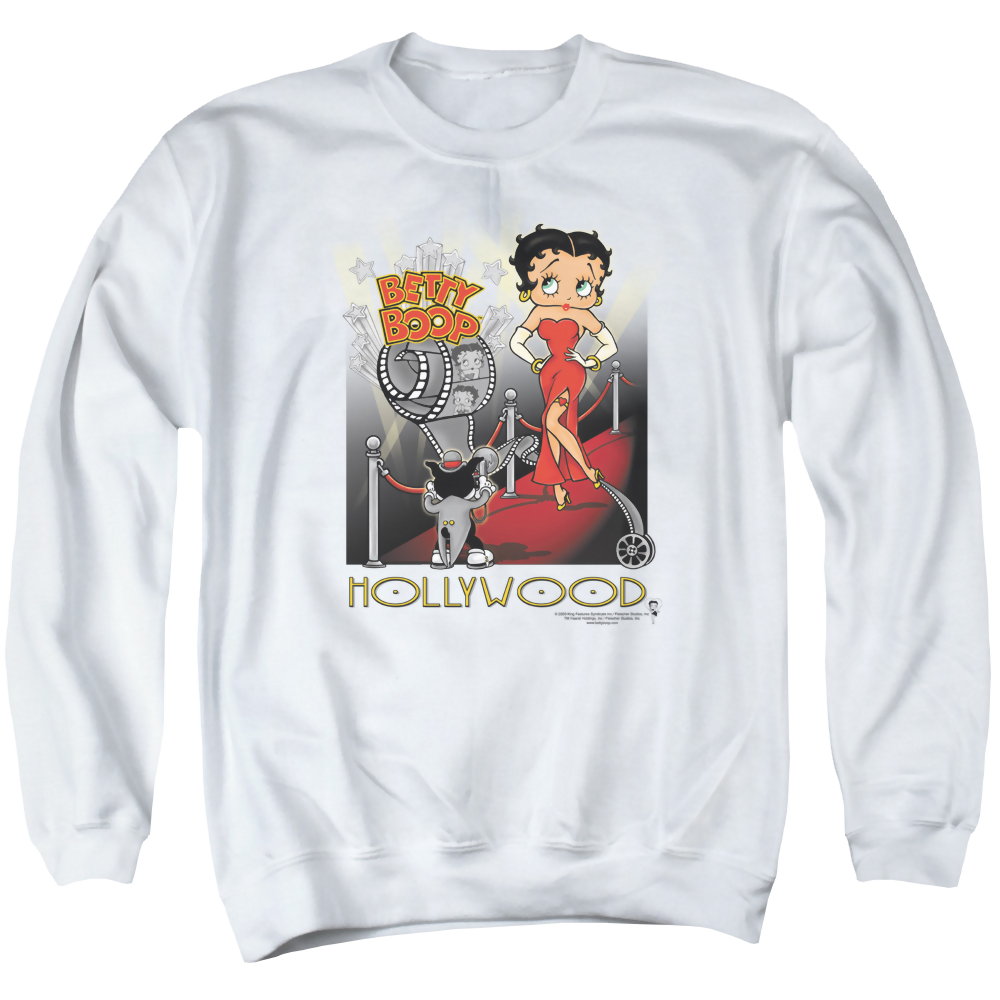 Betty Boop Hollywood - Men's Crewneck Sweatshirt Men's Crewneck Sweatshirt Betty Boop   