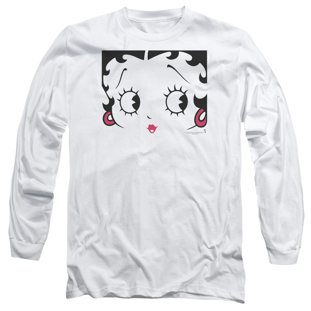 Betty Boop Close Up - Men's Long Sleeve T-Shirt Men's Long Sleeve T-Shirt Betty Boop   