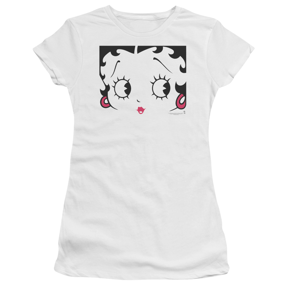 Betty Boop Close Up - Juniors T-Shirt Juniors T-Shirt Betty Boop   