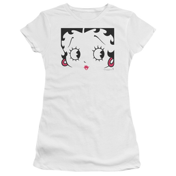 Betty Boop Close Up - Juniors T-Shirt Juniors T-Shirt Betty Boop   
