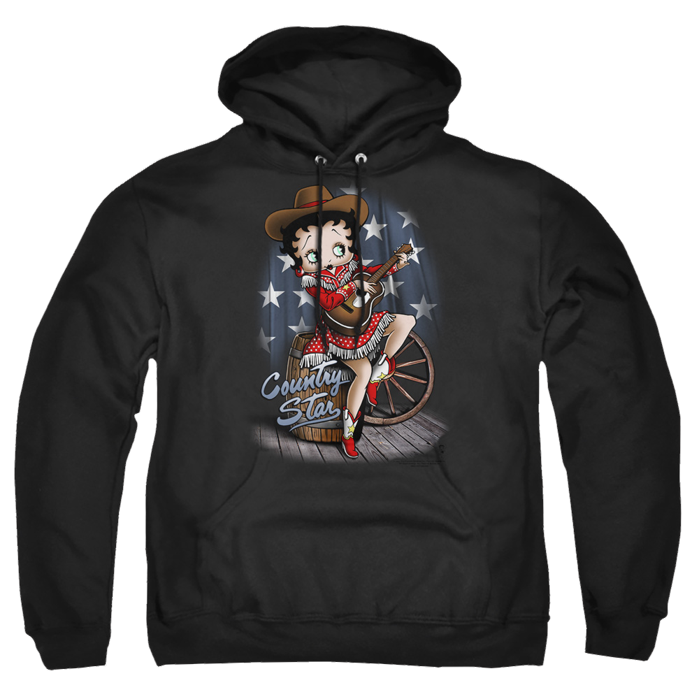 Betty Boop Country Star - Pullover Hoodie Pullover Hoodie Betty Boop   