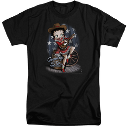Betty Boop Country Star - Men's Tall Fit T-Shirt Men's Tall Fit T-Shirt Betty Boop   