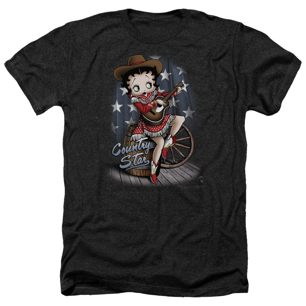 Betty Boop Country Star - Men's Heather T-Shirt Men's Heather T-Shirt Betty Boop   