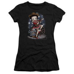 Betty Boop Country Star - Juniors T-Shirt Juniors T-Shirt Betty Boop   