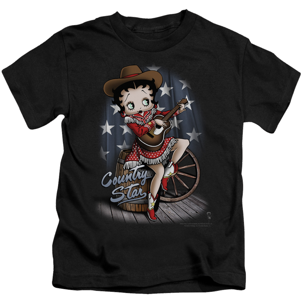 Betty Boop Country Star - Kid's T-Shirt Kid's T-Shirt (Ages 4-7) Betty Boop   