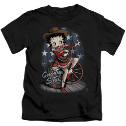 Betty Boop Country Star - Kid's T-Shirt Kid's T-Shirt (Ages 4-7) Betty Boop   