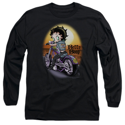 Betty Boop Wild Biker - Men's Long Sleeve T-Shirt Men's Long Sleeve T-Shirt Betty Boop   