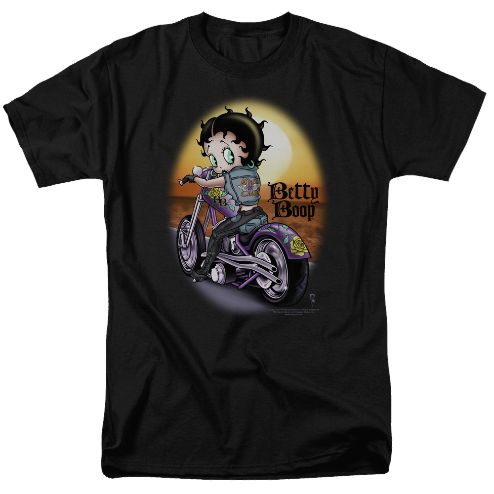 Betty Boop Wild Biker - Men's Regular Fit T-Shirt Men's Regular Fit T-Shirt Betty Boop   