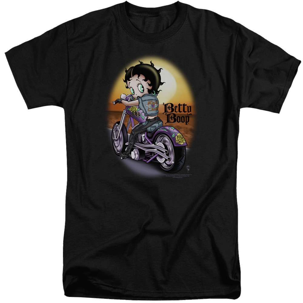 Betty Boop Wild Biker - Men's Tall Fit T-Shirt Men's Tall Fit T-Shirt Betty Boop   