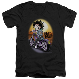 Betty Boop Wild Biker - Men's V-Neck T-Shirt Men's V-Neck T-Shirt Betty Boop   