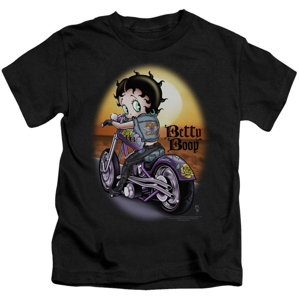 Betty Boop Wild Biker - Kid's T-Shirt Kid's T-Shirt (Ages 4-7) Betty Boop   