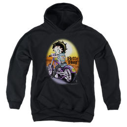 Betty Boop Wild Biker - Youth Hoodie Youth Hoodie (Ages 8-12) Betty Boop   
