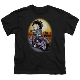 Betty Boop Wild Biker - Youth T-Shirt Youth T-Shirt (Ages 8-12) Betty Boop   