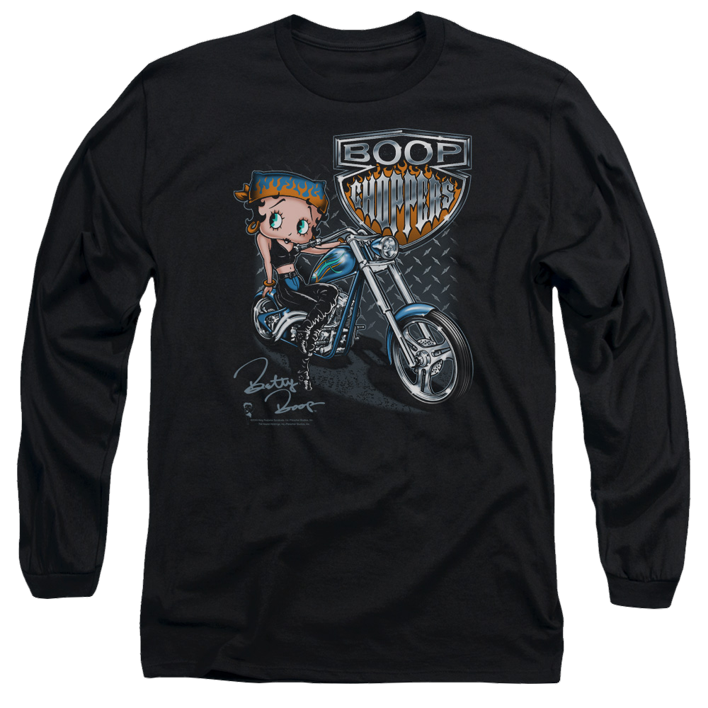 Betty Boop Choppers - Men's Long Sleeve T-Shirt Men's Long Sleeve T-Shirt Betty Boop   