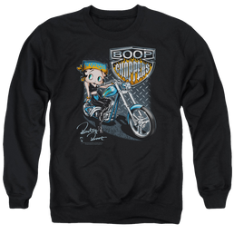 Betty Boop Choppers - Men's Crewneck Sweatshirt Men's Crewneck Sweatshirt Betty Boop   
