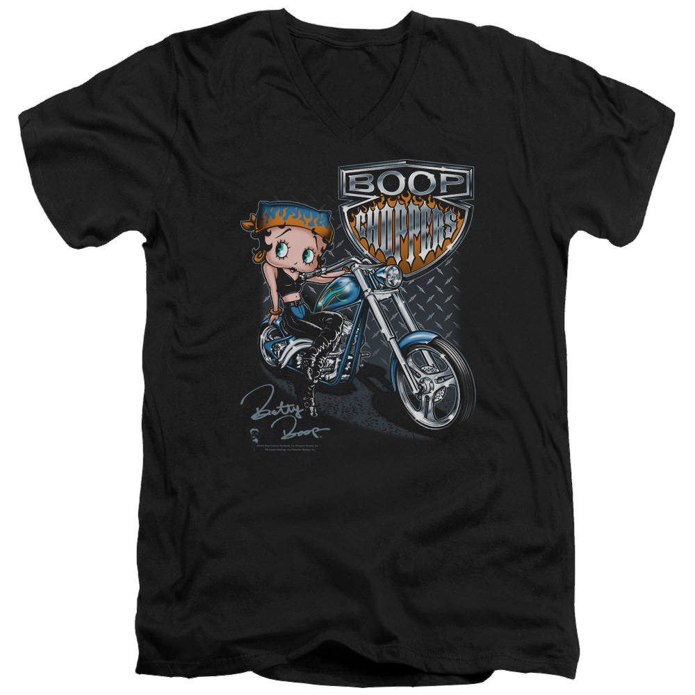 Betty Boop Choppers - Men's V-Neck T-Shirt Men's V-Neck T-Shirt Betty Boop   
