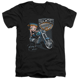 Betty Boop Choppers - Men's V-Neck T-Shirt Men's V-Neck T-Shirt Betty Boop   