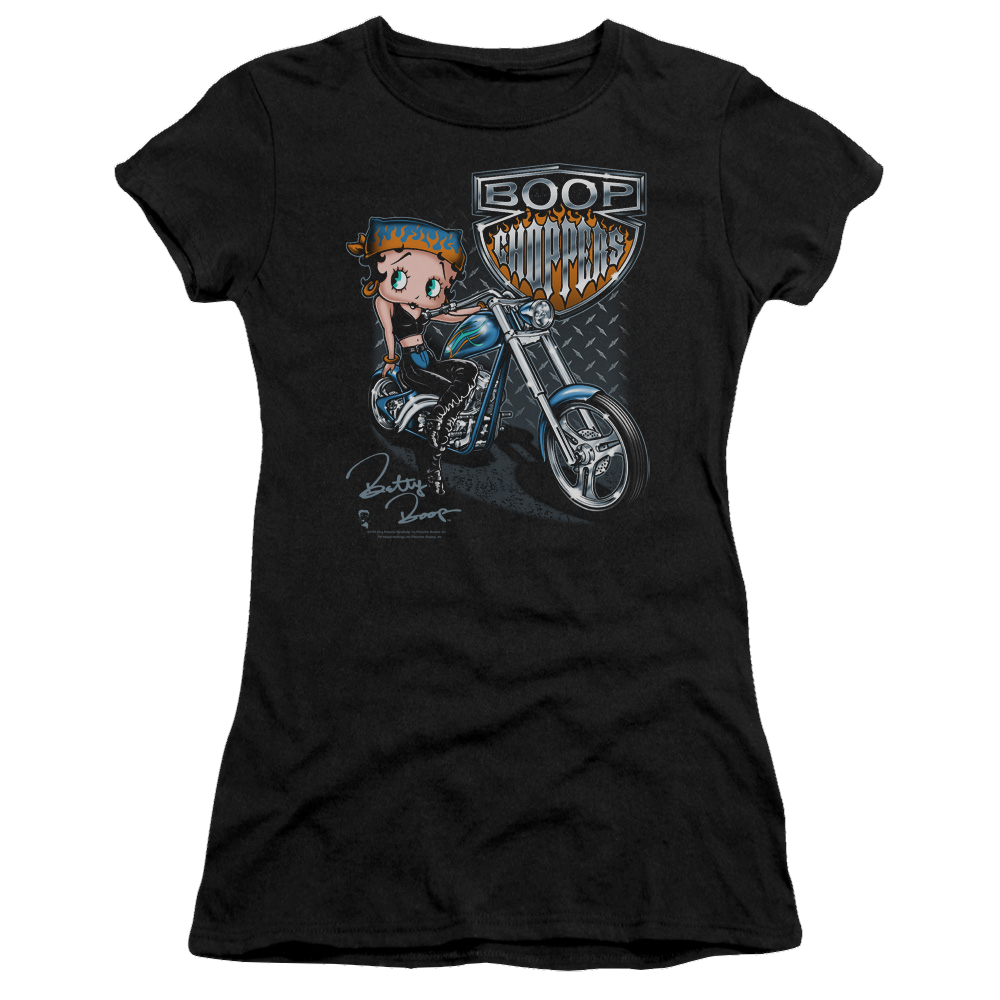 Betty Boop Choppers - Juniors T-Shirt Juniors T-Shirt Betty Boop   