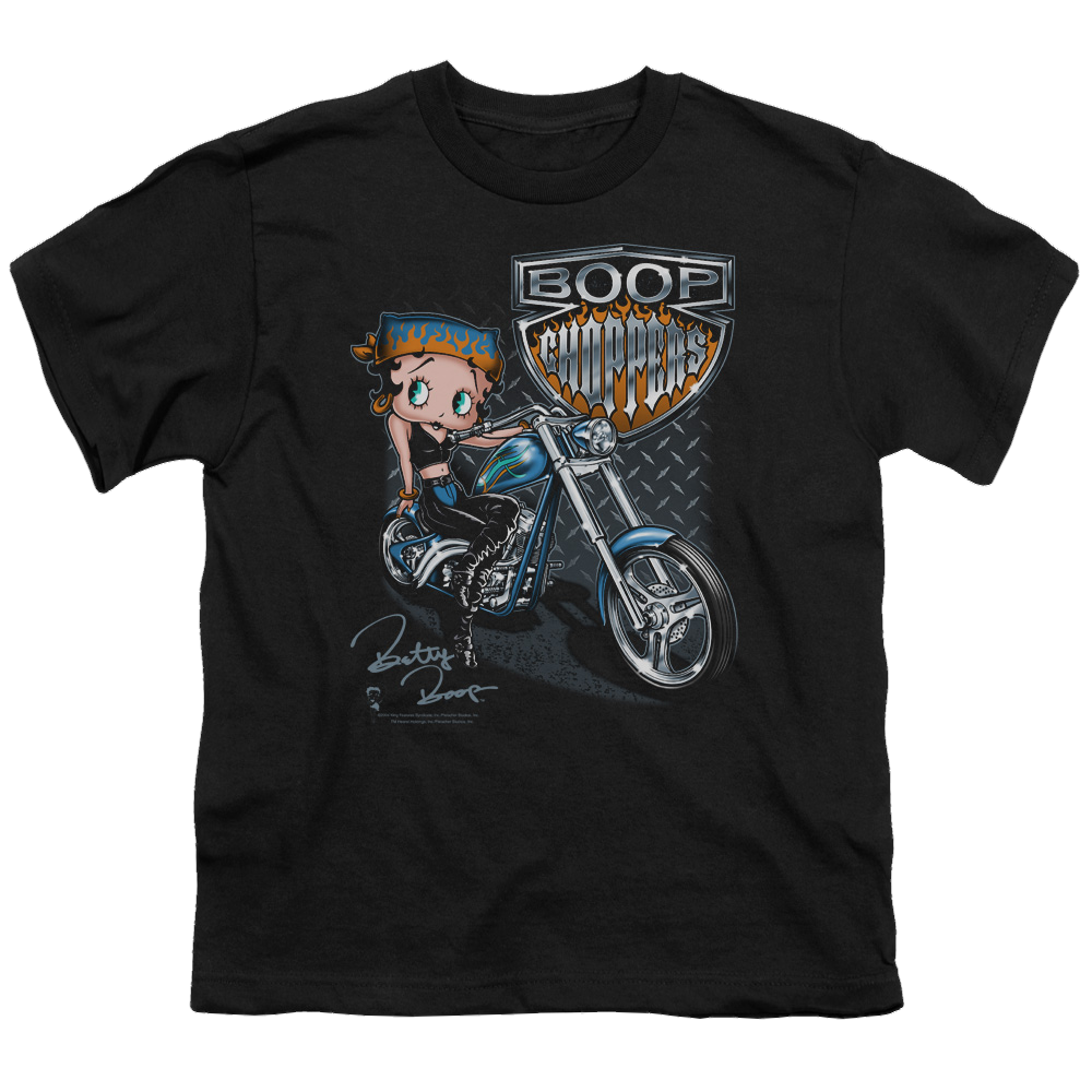 Betty Boop Choppers - Youth T-Shirt Youth T-Shirt (Ages 8-12) Betty Boop   